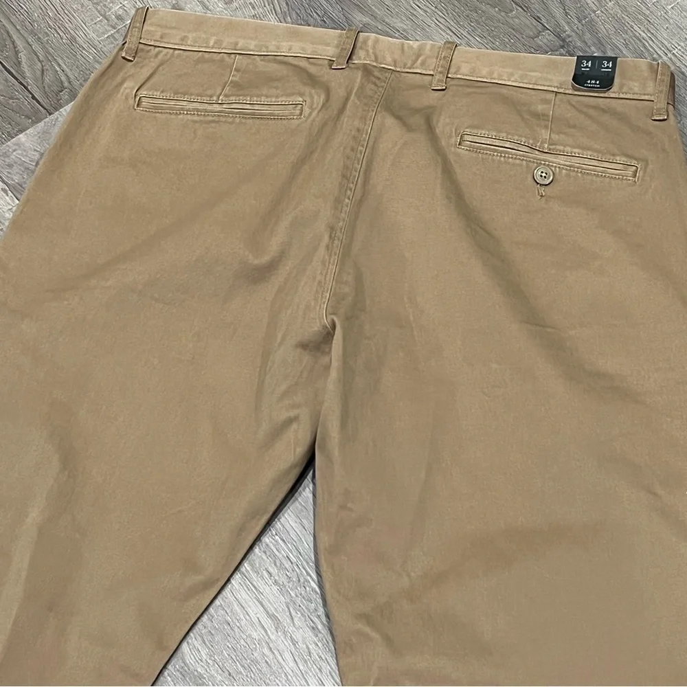 NWT Men’s J. Crew 484 Stretch Tan Khaki Chino 34W 34L Staple Slim Fit Pants